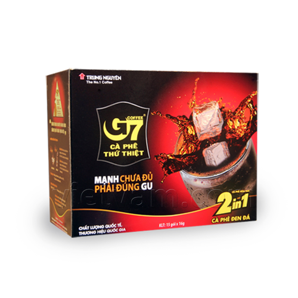  Растворимый вьетнамский кофе Trung Nguyen G7 GU MANH 2 в 1